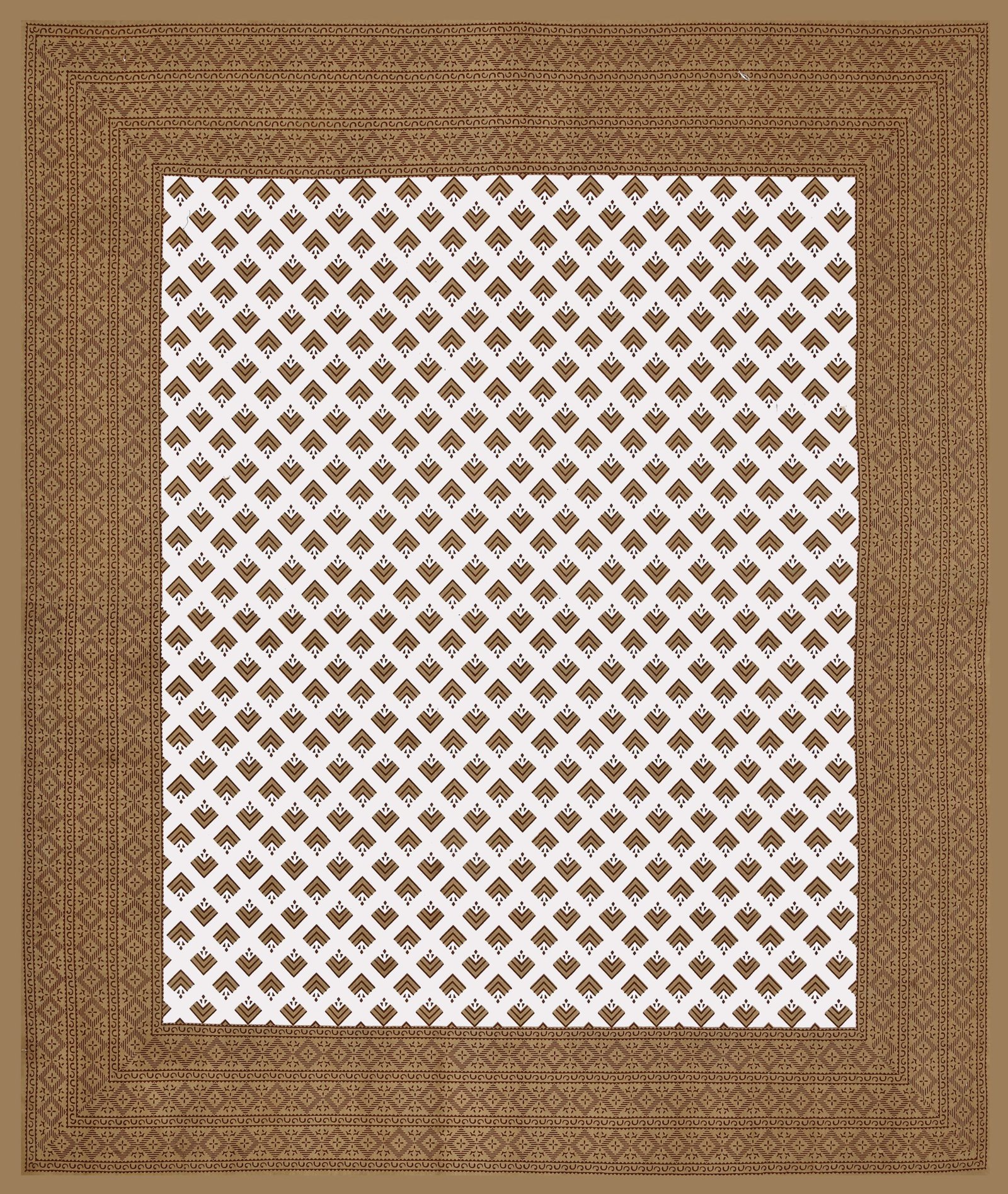 Jaipuri Cotton Printed Double Bedsheet With Two Pillow Covers - Image 3