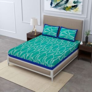 Jaipuri Cotton Printed Double Bedsheet With Two Pillow Covers