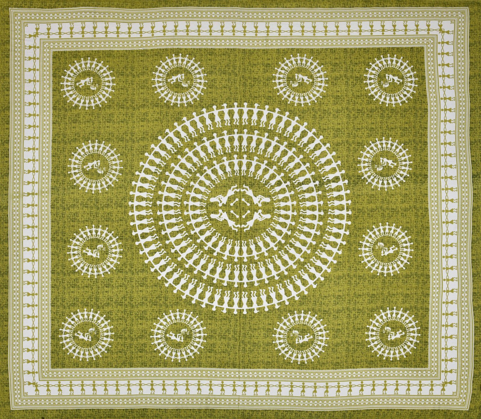 Jaipuri Cotton Printed Double Bedsheet With Two Pillow Covers - Image 3