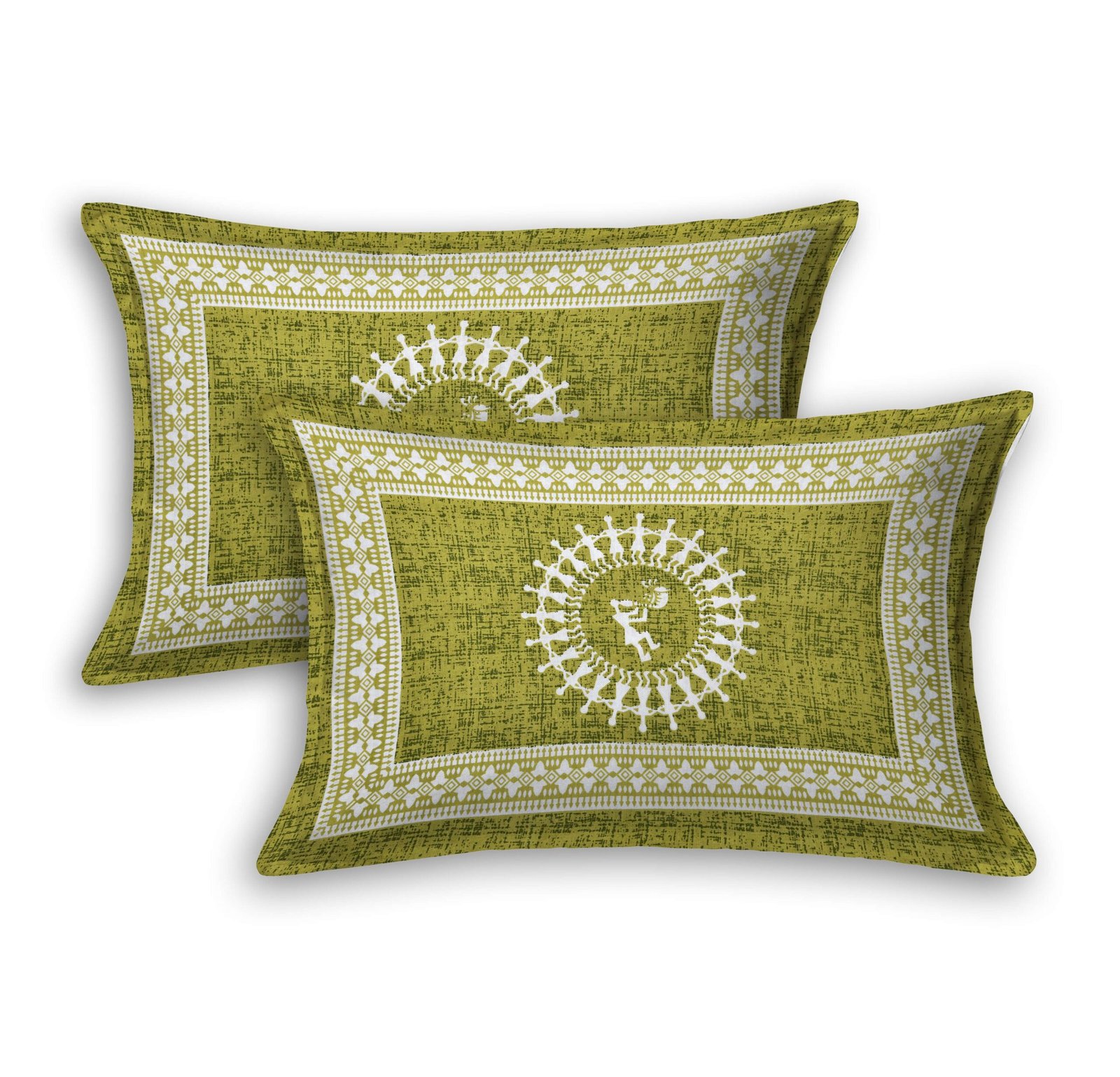 Jaipuri Cotton Printed Double Bedsheet With Two Pillow Covers - Image 2