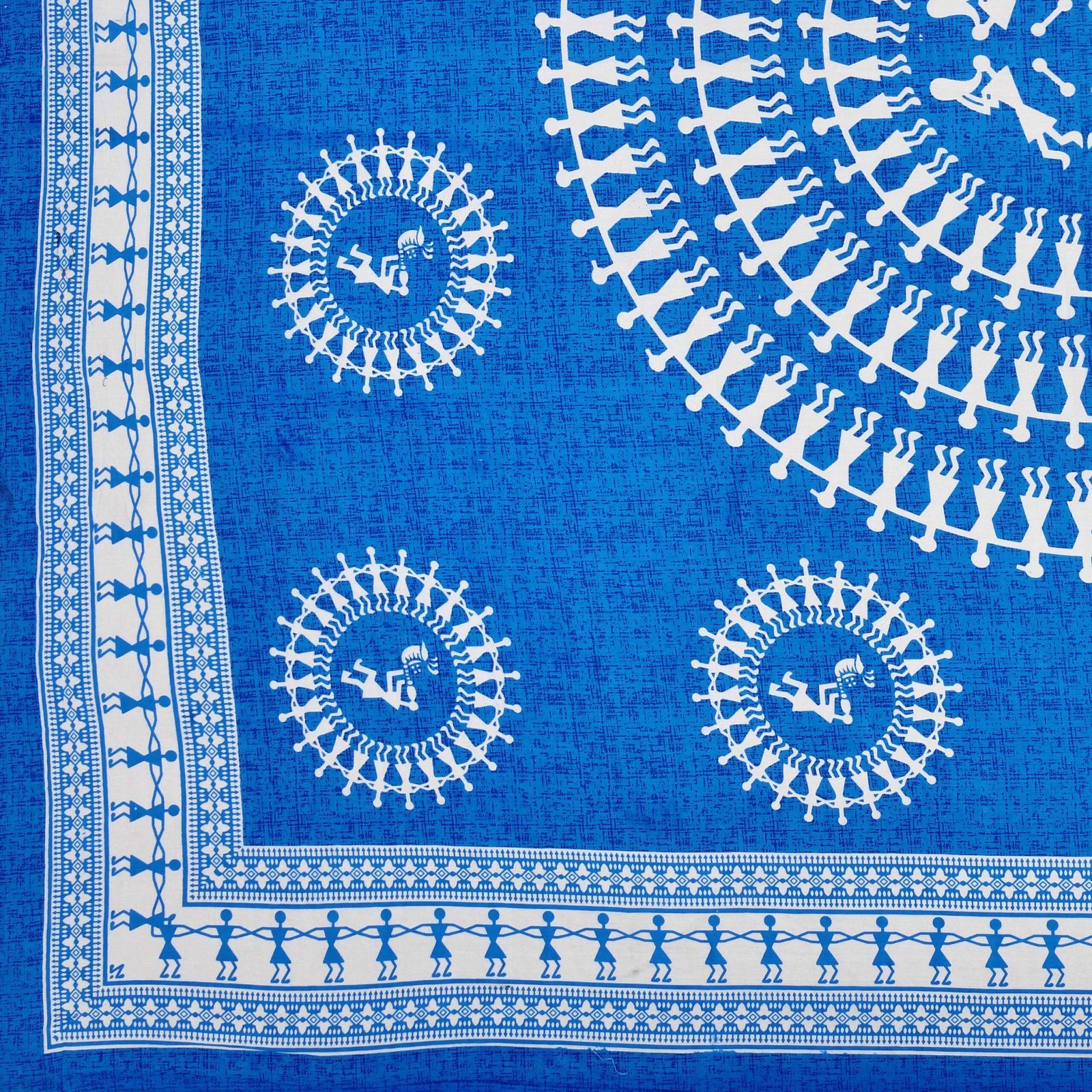 Jaipuri Cotton Printed Double Bedsheet With Two Pillow Covers - Image 3