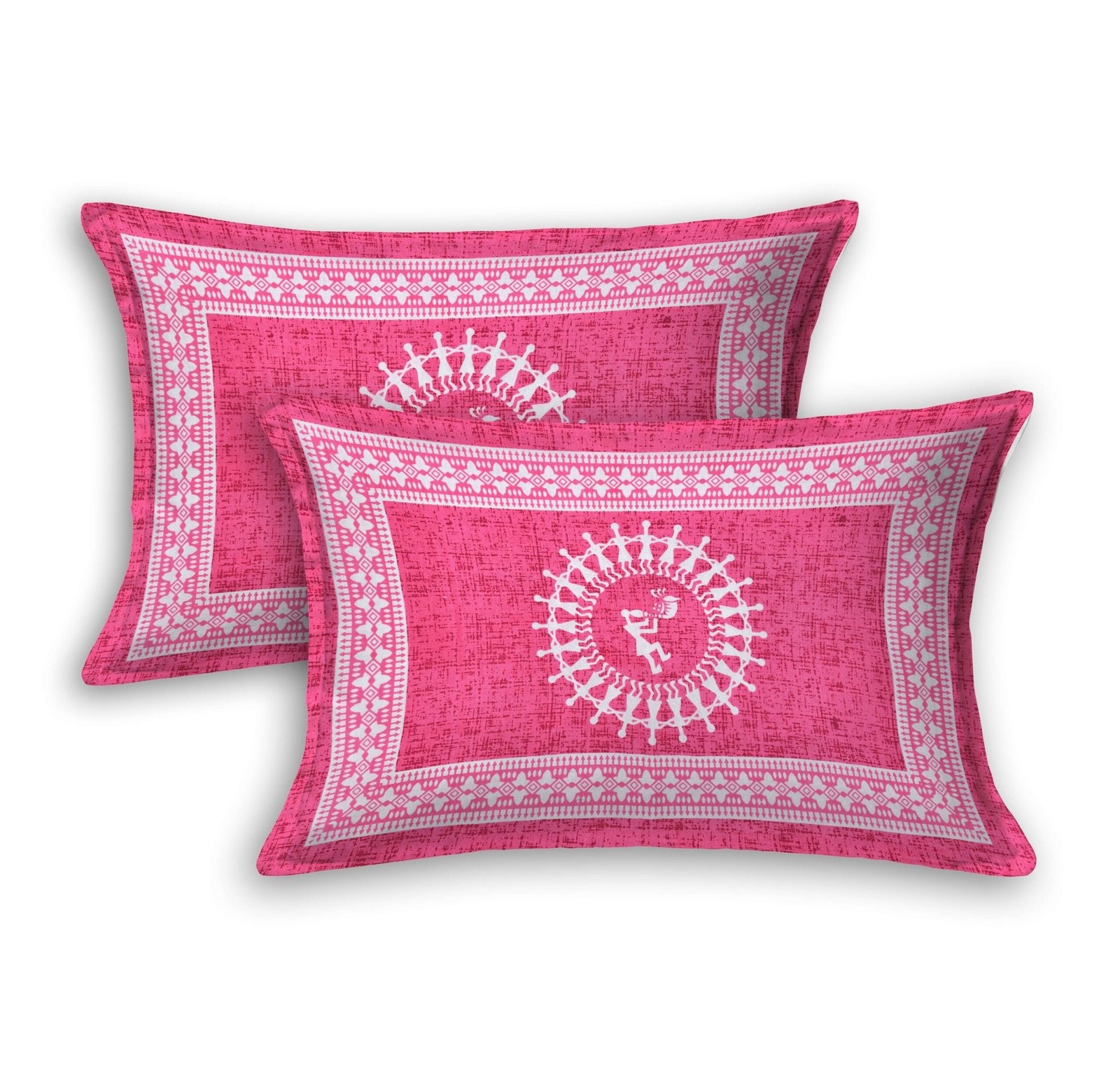 Jaipuri Cotton Printed Double Bedsheet With Two Pillow Covers - Image 2