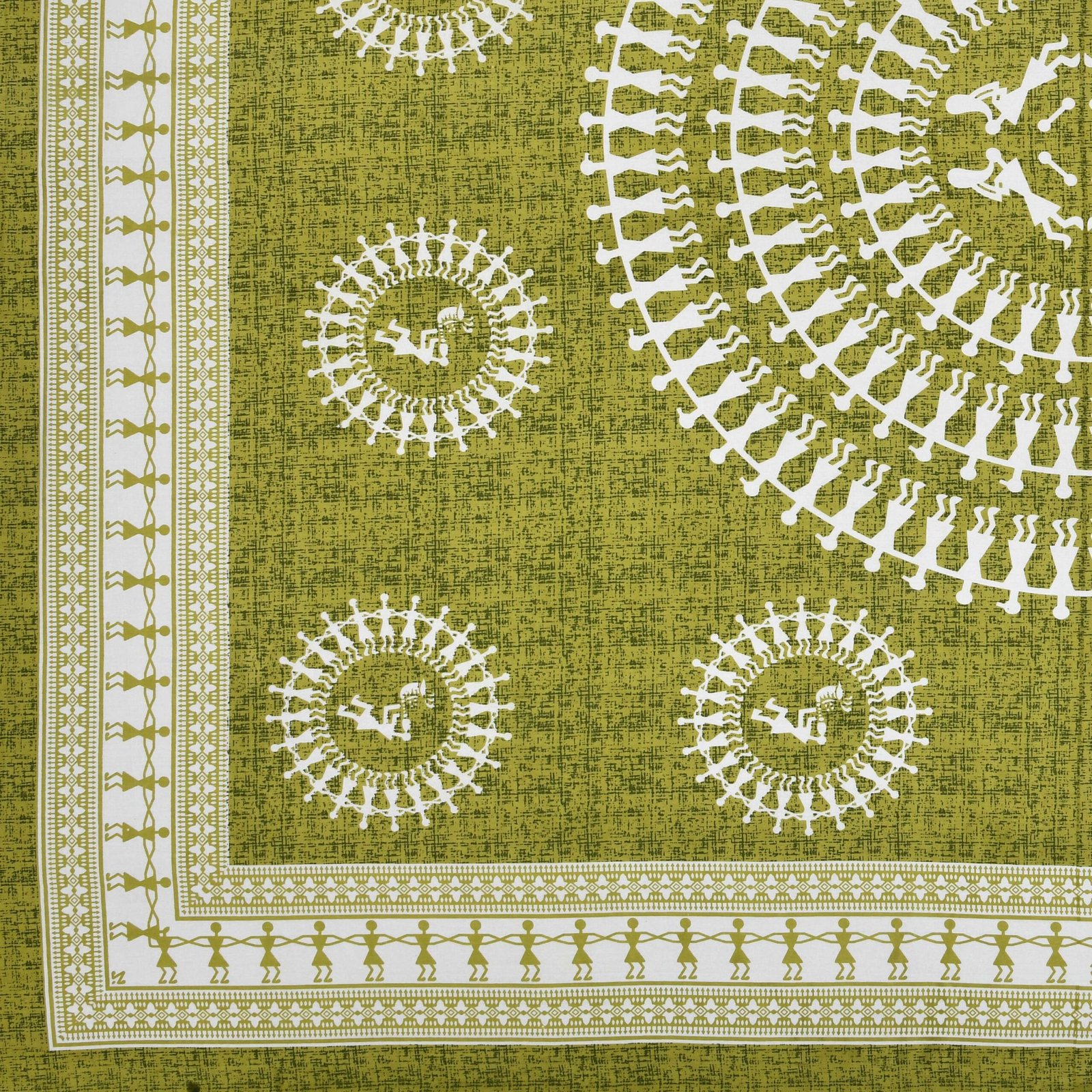 Jaipuri Cotton Printed Double Bedsheet With Two Pillow Covers - Image 4